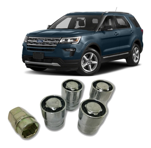 Tuercas De Seguridad 1/2  Ford Explorer 2006-2019 Anti Robo