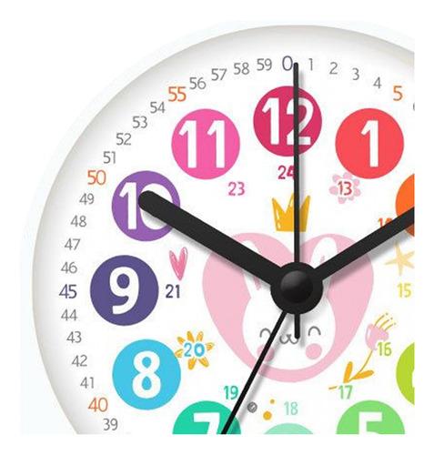 Reloj Despertador Analógico Silencioso Para Niños, Conejo