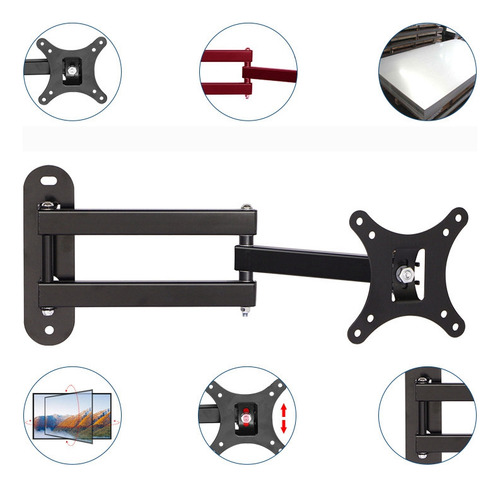 Suporte Universal De Montagem Em Parede Para Tela Led Lcd De