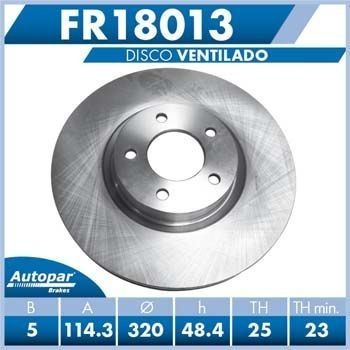Disco Freno Mazda 3 Speed 07 13 Ventilado 5 Birlos Delantero