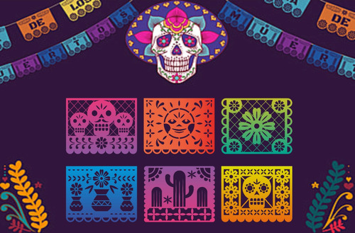 Vectores Papel Picado Para Corte Laser O Ploter De Corte