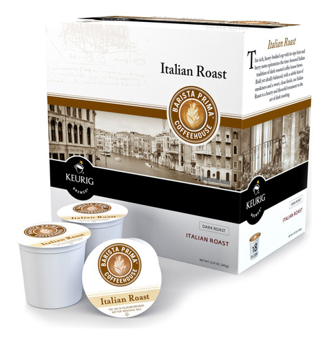 Keurig Barista Prima Coffeehouse Café Tostado Italiano K-c.