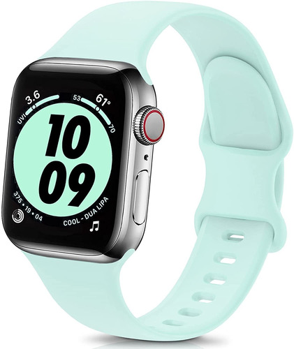 Malla Para Iwatch Series 7,6,5,4,3,2,1,se/verde Claro