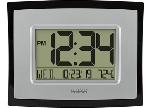 La Crosse Technology Wt-8002u Reloj Digital De Pared Plat...