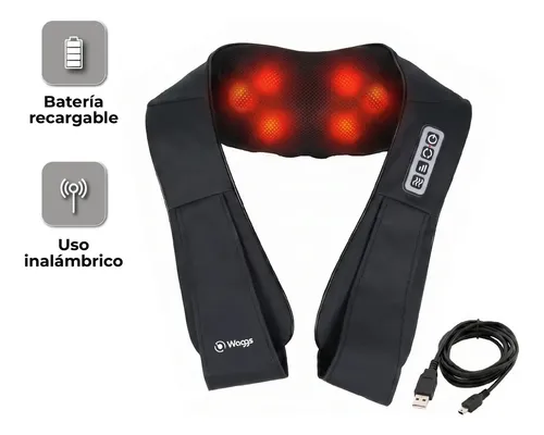 Masajeador Cervical Inalambrico Portatil Waggs Recargable