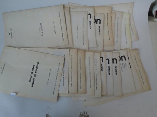 Teatro Colón - 18 Programas Temporada 1974 (Usado)
