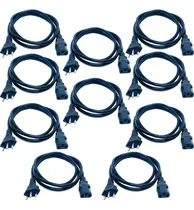 Comprar Kit 10 Cabo Força Energia Tripolar Cpu Pc Computador Atacado