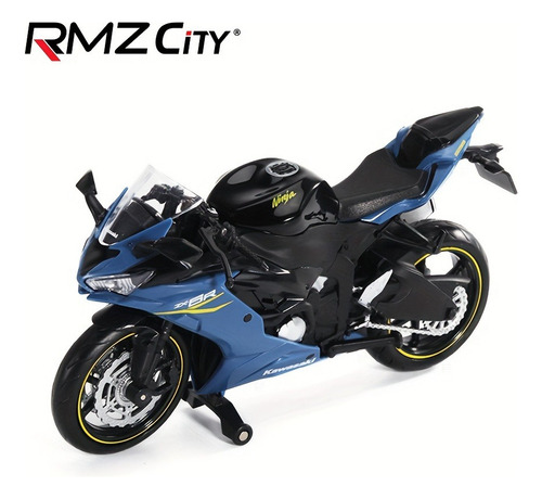Mz Moto Kawasaki Ninja Zx-6r Modelo Aleación 1:12 Azul