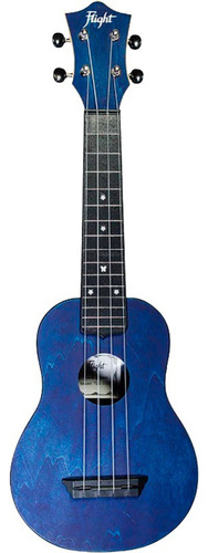 Ukulele Flight Soprano Funda Y Afinador Tus35packblu Msi Color Azul