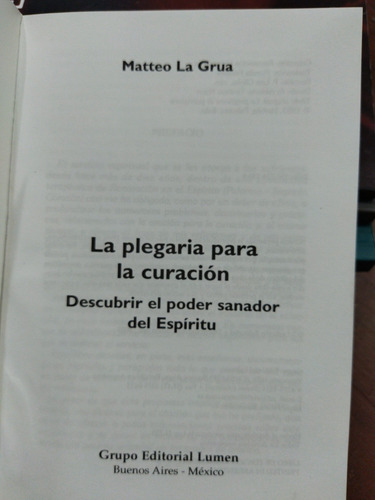 La Plegaria Para La Curación - Matteo La Grua (Usado)