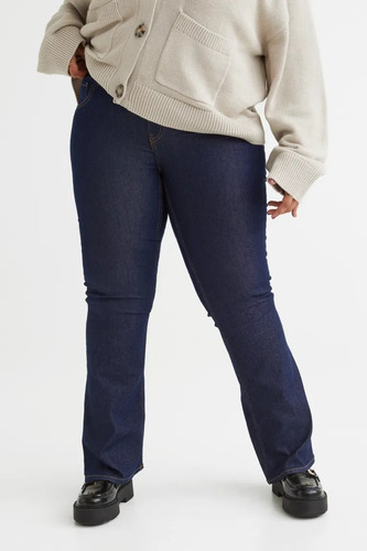 Pantalón Jean H&m Bootcut Low Jeans Plus Size