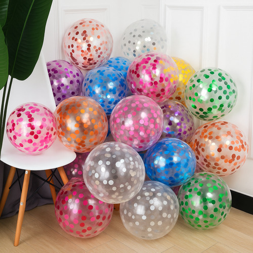 Globos Latex Rellenos De Confetti 12 Pulgadas X50u Deco Rosa