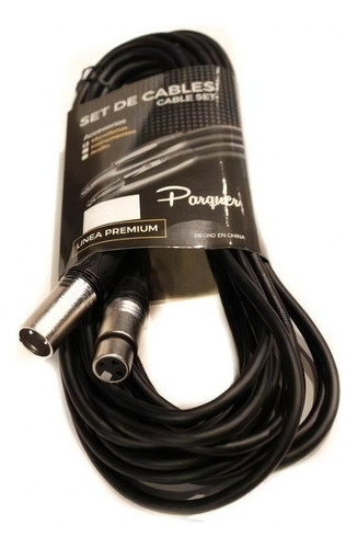 Cable Microfono Canon / Xlr Parquer 6 Metros Ficha Metal