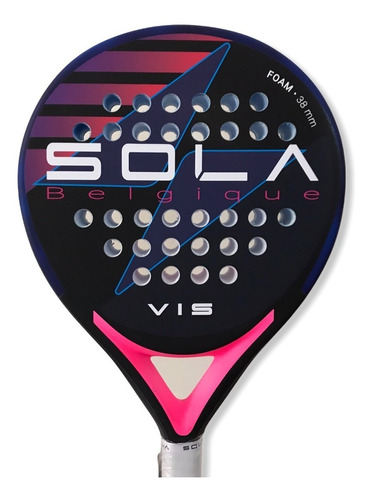 Paleta Padel Paddle Sola Belgique Vis Foam Premium + Regalos