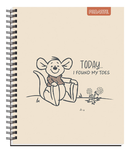Cuadernos Universitarios Winnie The Pooh 100 Hojas 7 Mm Color Modelo 9