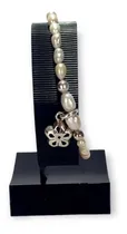 Comprar Pulsera De Perlas De Rio Y Trébol De Plata Ley 950
