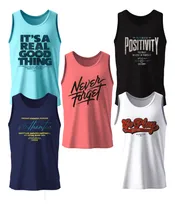 Comprar Pack X5 Musculosas Estampadas Hombre Talles S - Xxl