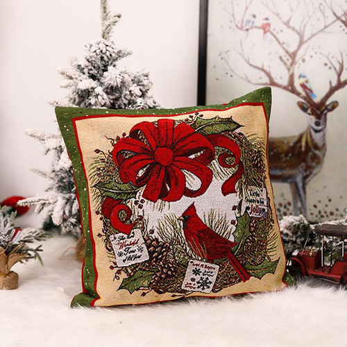 Uma Fronha New Christmas Decorations Sofa Back Cover Chris