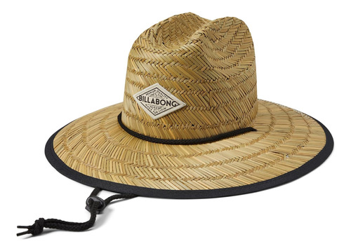 Sombrero Sol Tipton Paja Clásico Billabong Mujer, Guijarro