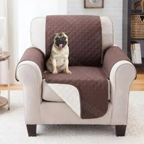 Protector Forro Sala Mueble Doble Faz 1 Puesto Pelos Mascota