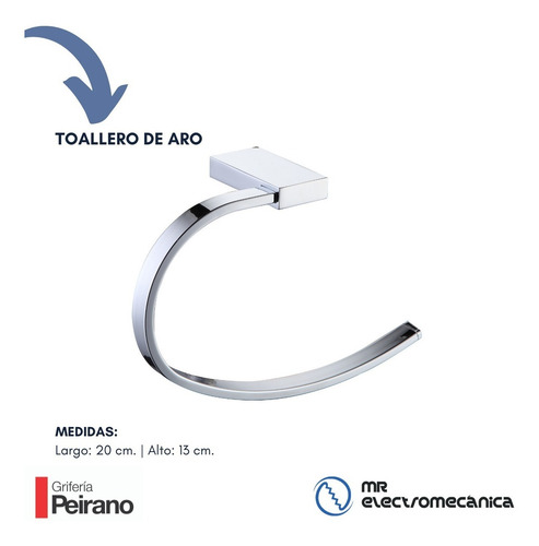 Kit De Accesorios Baño Toilette 6 Piezas Peirano Linea 13000