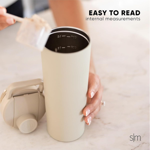 Botella Mezcladora De Acero Inoxidable Para Batidos Reusable