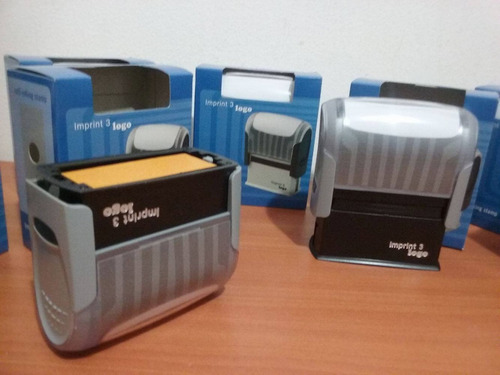 Imagen 3 de 6 de Sello Automatico Personalizado Imprint 3 Logotipo O Endoso