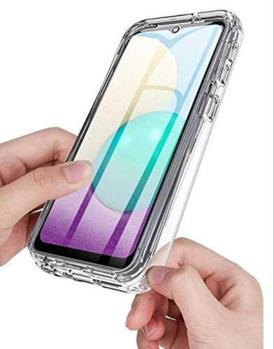 Imagen 2 de 10 de Funda 360 Protege 100% Compatible Con Samsung A02