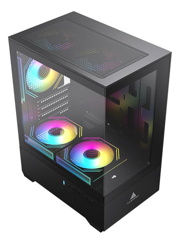 Gabinete Gamer Acegeek Shadow, Midtower Lateral/vidro, Preto