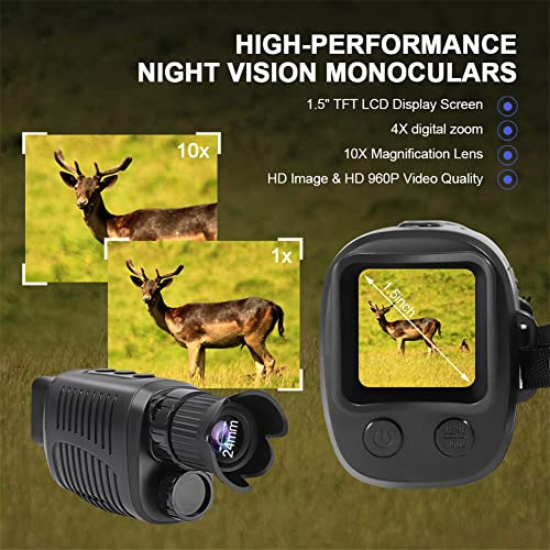 Gafas De Visión Nocturna, Monocular De Visión Nocturn...