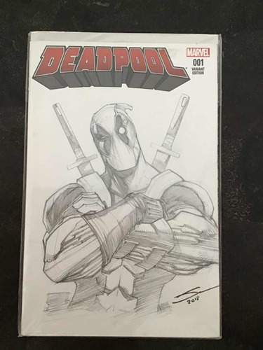 Comic Deadpool #001 Sketch A Mano Gerardo Sandoval. Único!