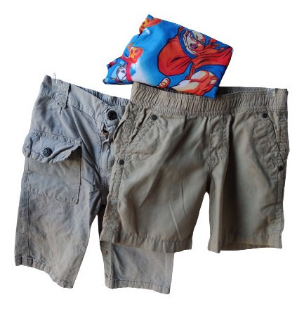 Short Cargo Mimo Niño Talle 6 Malla Traje Baño Dragón Ball