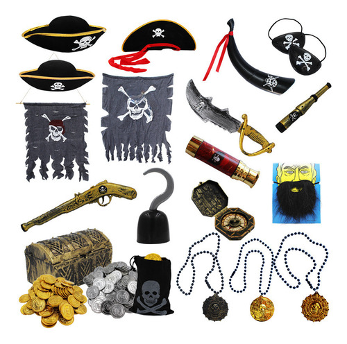 Capa Pirata De 70 Cm X 70 Cm, Para Todos Los Patios, Hallowe