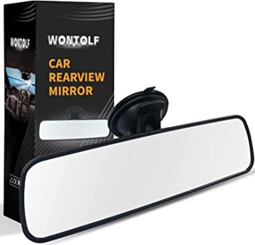 Wontolf Espejo Retrovisor Blanco Para Interior