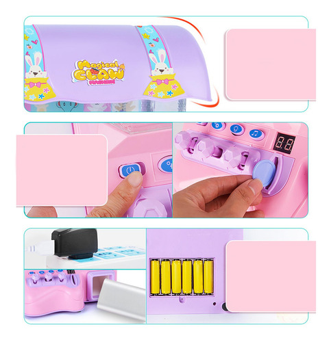 Máquina De Garra De Arcade Electrónica - Juguete Rosado