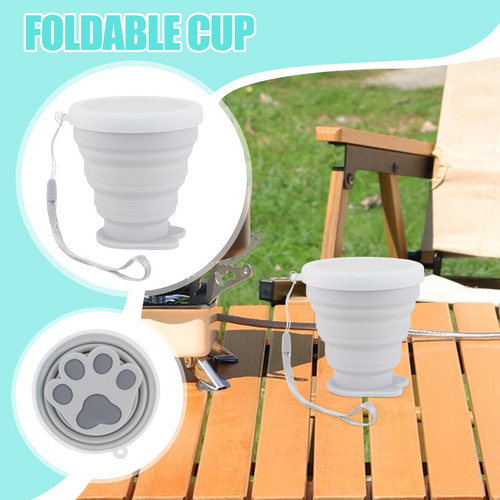 Copa Plegable Taza Plegable 200 Ml De Silicona De Viaje Port