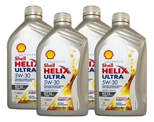 comprar Kit 4 Óleo De Motor Shell Helix Ultra 5w30 Ect C2 Pure Plus