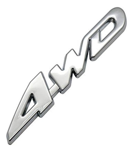 Emblema Logo Metálico Adhesivo 4wd Auto Camioneta Tuning