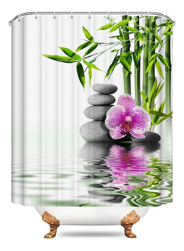 Cortina De Ducha Impermeable Orchid 180x180cm [u]