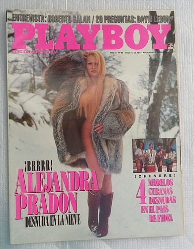 Revista Playboy Pradon Galan Lebon N°86 Año 1993
