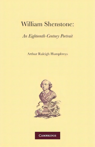William Shenstone, De A. R. Humphreys. Editorial Cambridge University Press, Tapa Blanda En Inglés