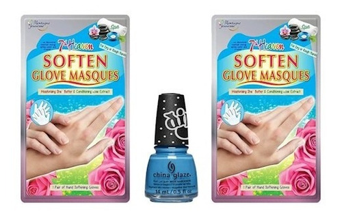 Pack 2 Mascarillas Suavizante De Manos + Raspberry Ice