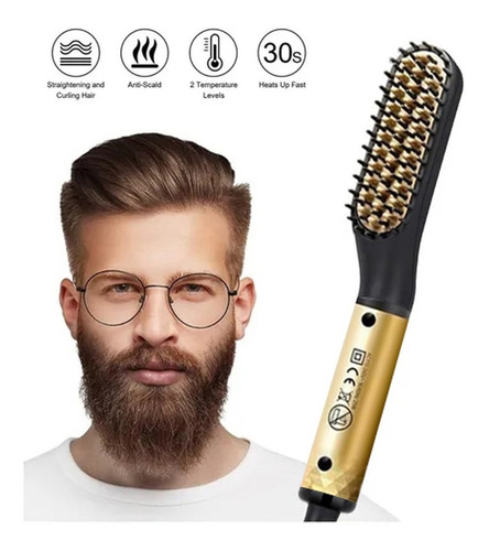 Plancha De Pelo Y Barba Iforu Peine Electrico Multifuncional