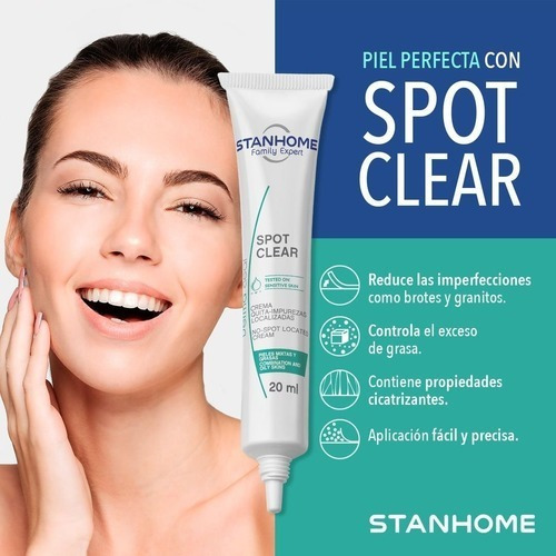 Imagen 2 de 2 de Spot Clear Reduce Imperfecciones Granos Y Brotes Cicatrizant