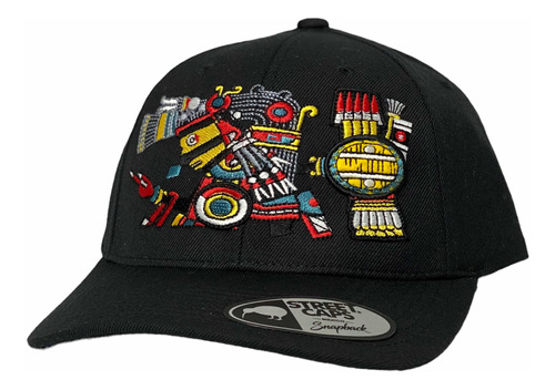 Gorra Honor A Tezcatlipoca Dios Azteca De Noche Visor Curvo