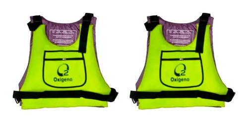 Imagen 4 de 9 de Chaleco Salvavidas Oxigeno Deportivo Kayak Bolsillo X 2unid