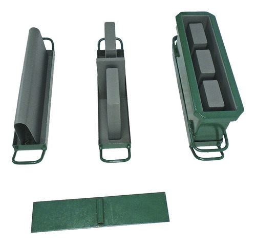 Kit Forma Bloco 3f, Meio Bloco E Canaleta 09x19x39 Com Fundo
