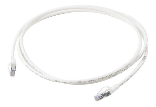Patch Cord Cable Parcheo Red Utp Categoria 6a 2.13 M Blanco