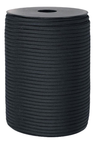 Corda De Paraquedas Resistente De 100 Metros Preto