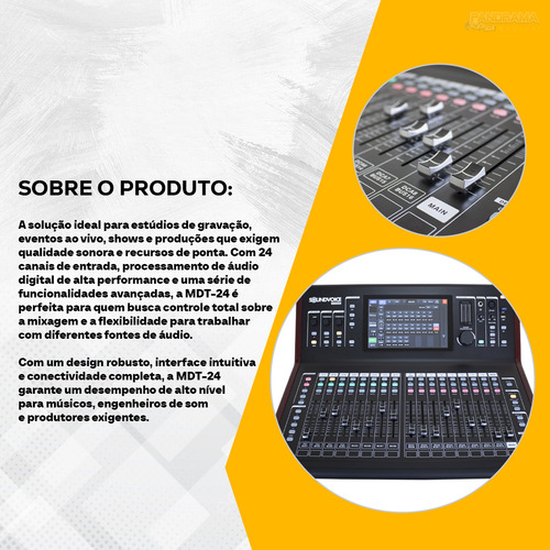 Mesa Digital 24 Canais Titanium Soundvoice Mdt-24